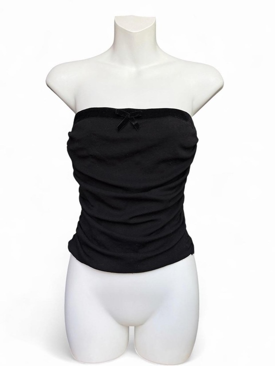 bisou jeans Tops - Black Strapless Tube Top with Bow